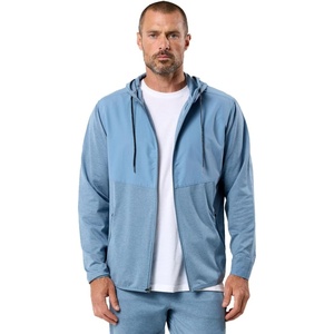 Windbreaker Jackets for Men Lightweight Athletic Shell Casual Zip(Non-branded – Dusty Blue)