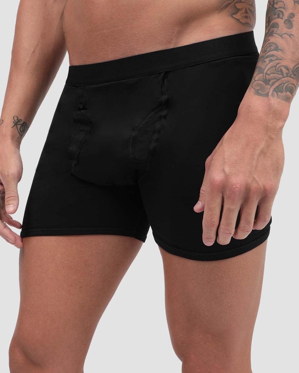 image:imageStash Boxers for Men Hidden Pocket AntiTheft Boxer Briefs UnderwearBlack Modal