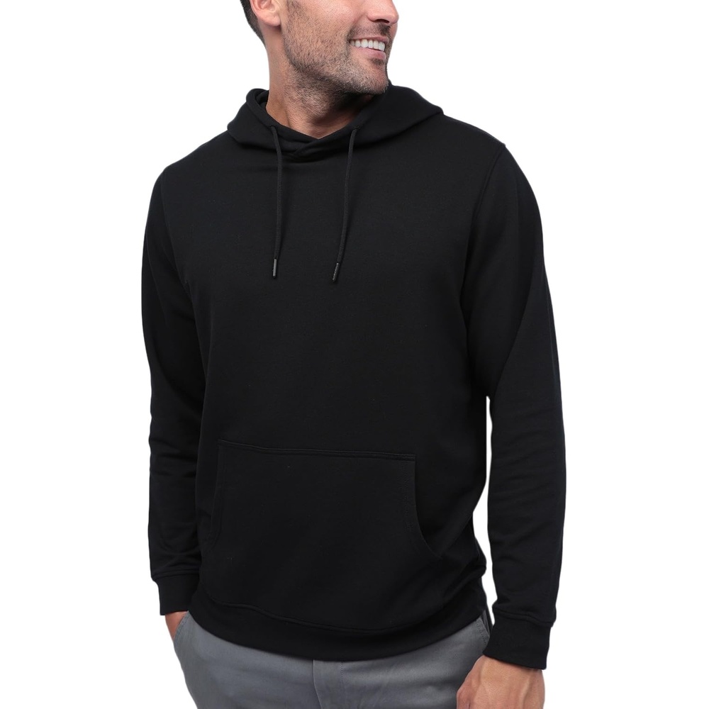 image:imagePullover Hoodie for Men Casual Cotton Blend Sweatshirt LightweightBlack Nologo